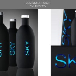 Soft touch coated glass bottles
